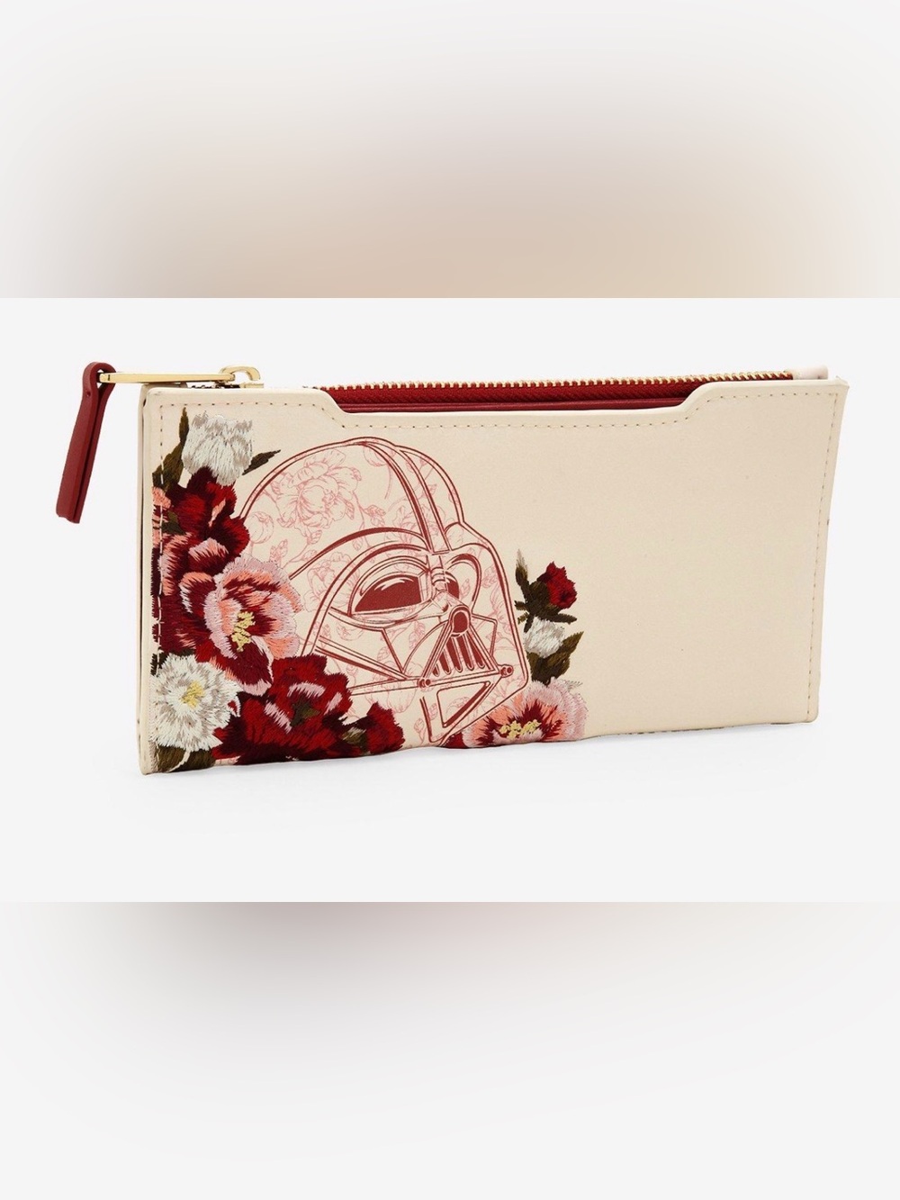 NWT Loungefly Star Wars Darth Vader floral large wallet